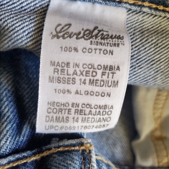 Levi's Y2K Relaxed Fit High Waist Mom Jean Blue Denim Jeans Medium - Picture 13 of 13